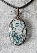 Unique Tree Agate Pendant