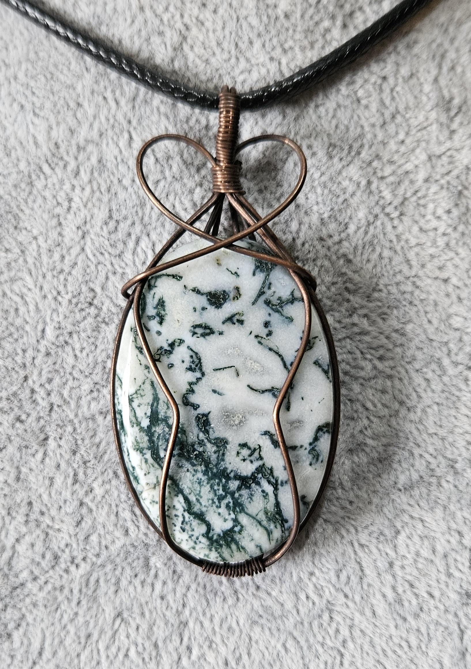 Unique Tree Agate Pendant