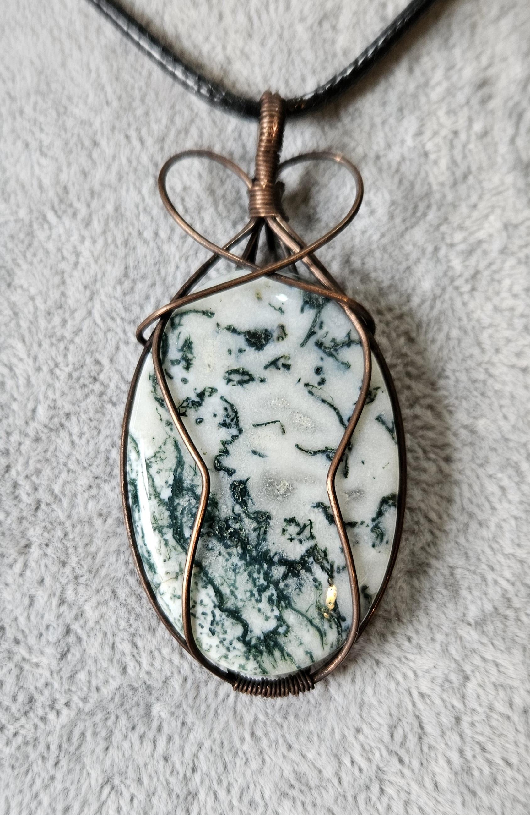 Unique Tree Agate Pendant