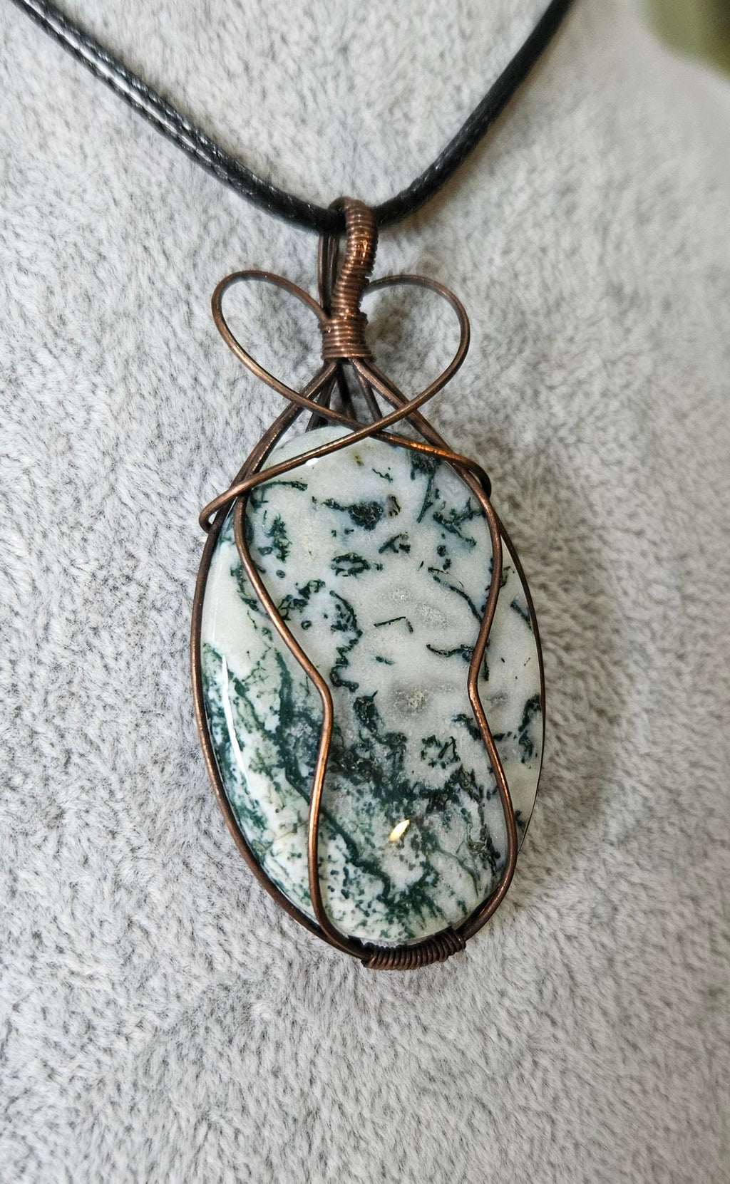 Unique Tree Agate Pendant