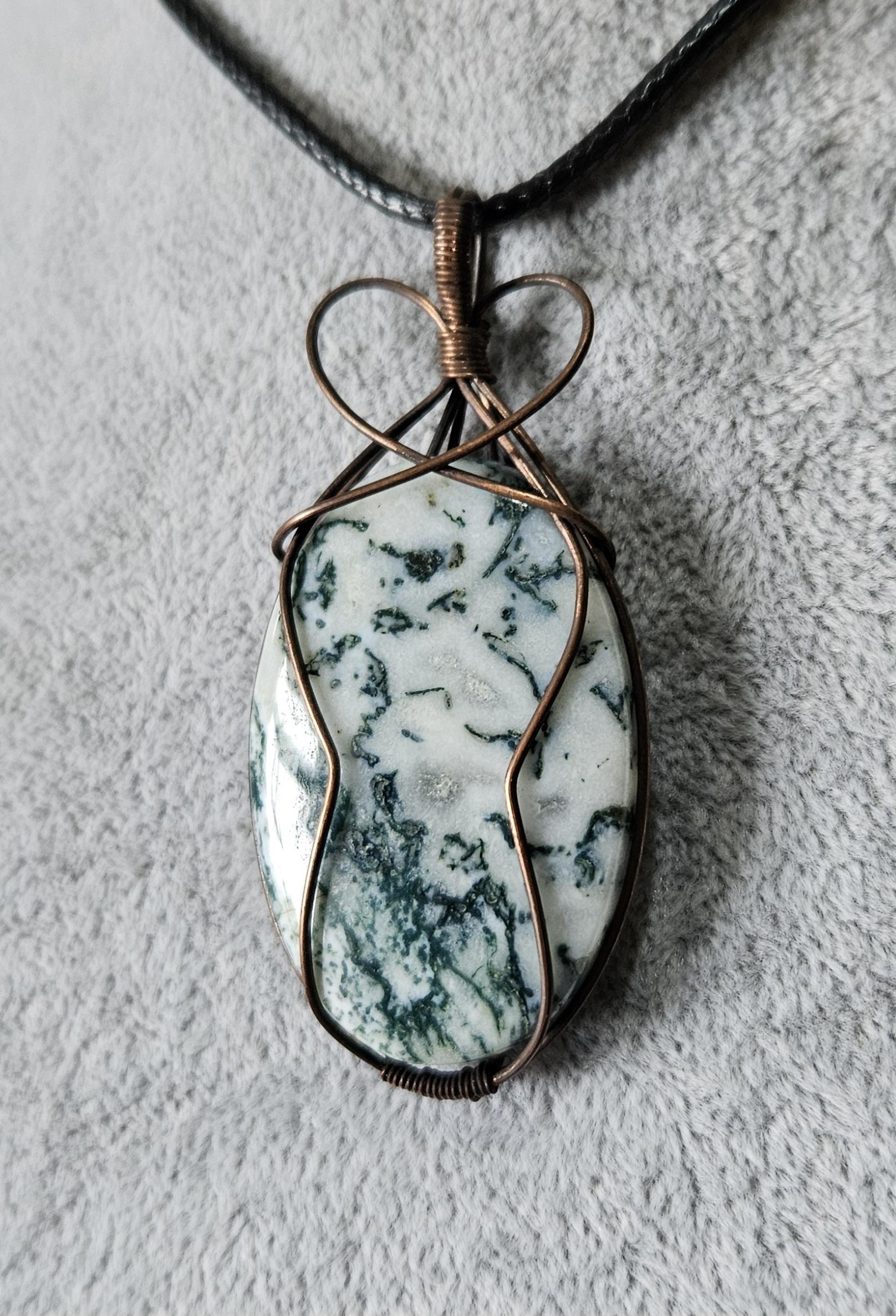 Unique Tree Agate Pendant