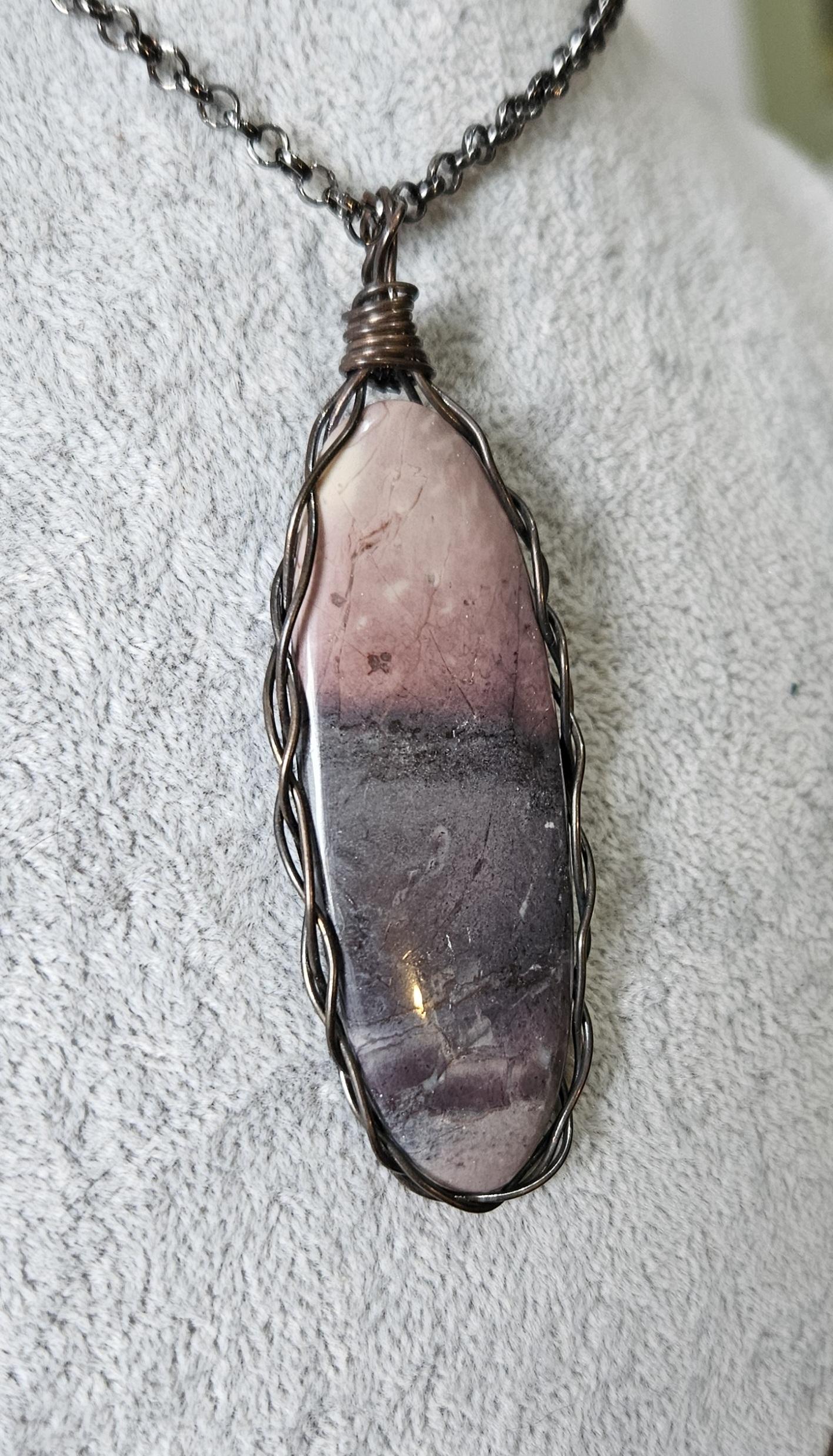 Unique Porcelain Jasper Pendant