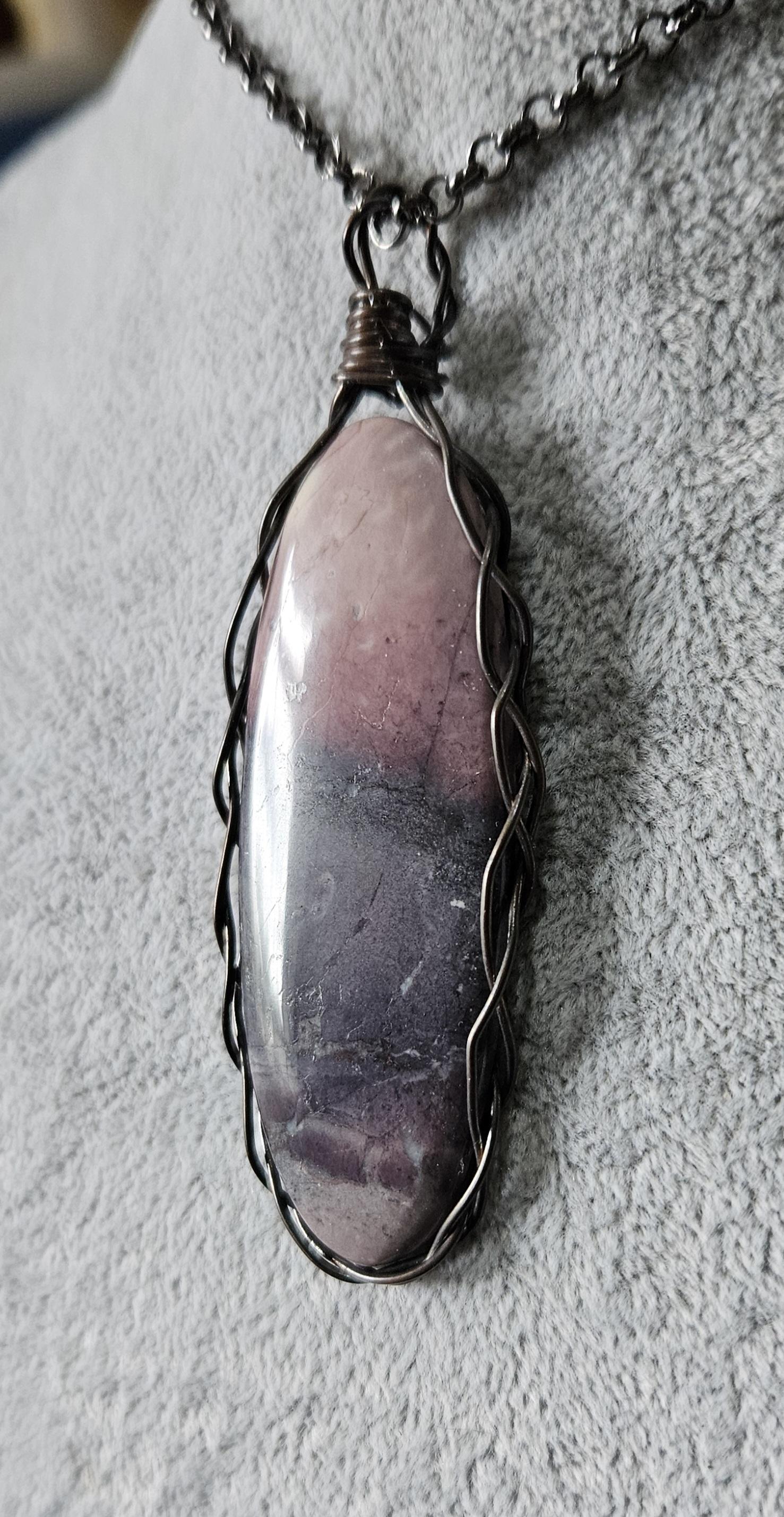 Unique Porcelain Jasper Pendant
