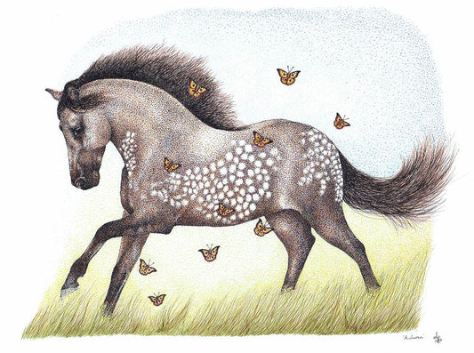 Limited Edition Horse Art Print - 'Autumn'
